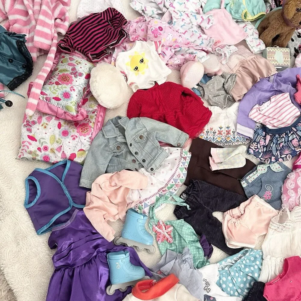 Our Generation Huge 18” Girl Doll Clothes Dresses Accessories Lot